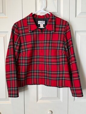 % Pendleton Women’s Plaid Zip-front Jacket (M)